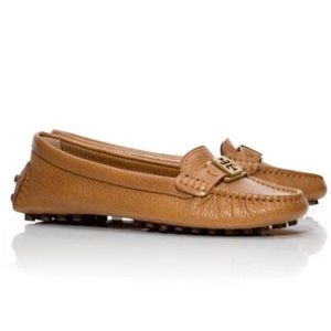 Tory Burch Kendrick Driver Leather Flat Loafer